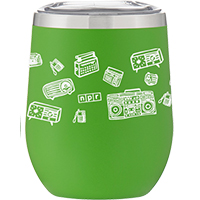 Surround Sound Lime Green 12 oz Thermal Tumbler