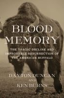 American Buffalo: Blood Memory (Book)