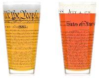 Declaration and Constitution Set of Pint Glasses