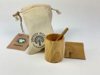 England Made: Wooden Salt Cellar & Spoon Set