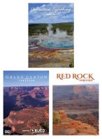 Yellowstone DVD + Grand Canyon DVD + Red Rock DVD