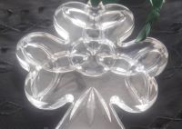 Hand-cut Irish Crystal Shamrock Ornament