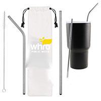 WHRO Stainless Steel Straw Kit